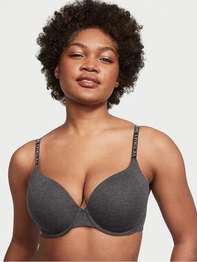 Victoria’s Secret THE T-SHIRT Cotton Push-Up Perfect Shape Bra 34A everyday wear